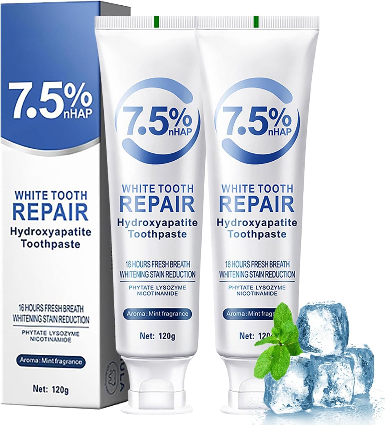Hydroxyapatite Toothpaste - 1/2 adet Hidroksapatit Diş Macunları Emaye