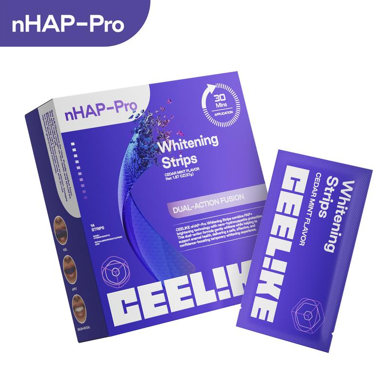 Teeth Whitening Strips Permanent - Mor Diş Beyazlatma Bantları 14 adet
