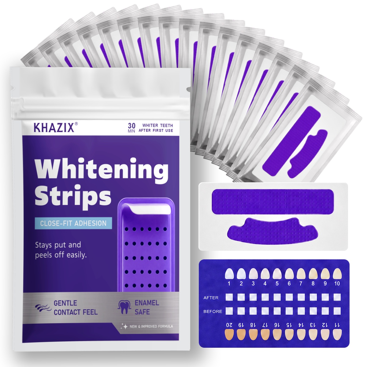 Teeth Whitening Strips Permanent - 7 Adet Diş Beyazlatma Bandı, Daha