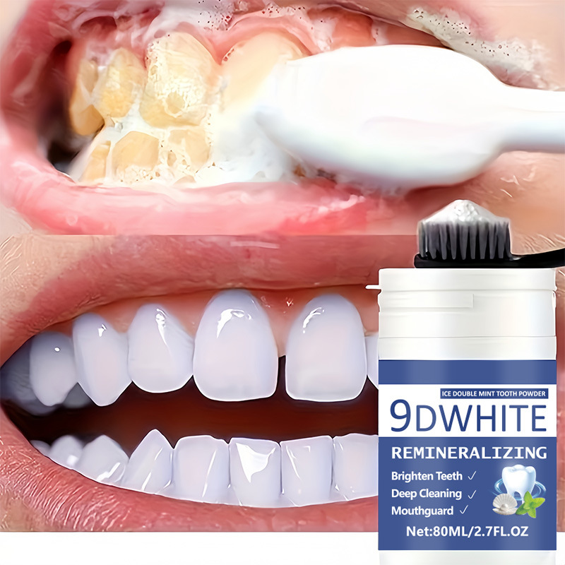Teeth Whitening Usa - 9D Mor Diş Beyazlatma Tozu 80ml