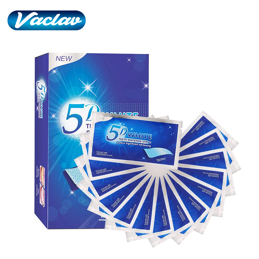 Teeth Whitening Strips Permanent - 5D Beyaz Diş Beyazlatma Şeridi Beyazlatıcı
