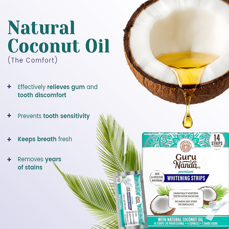 14 adet/kutu Hindistan Cevizi  - Teeth Whitening Strips Permanent incelemesi ve fiyatı