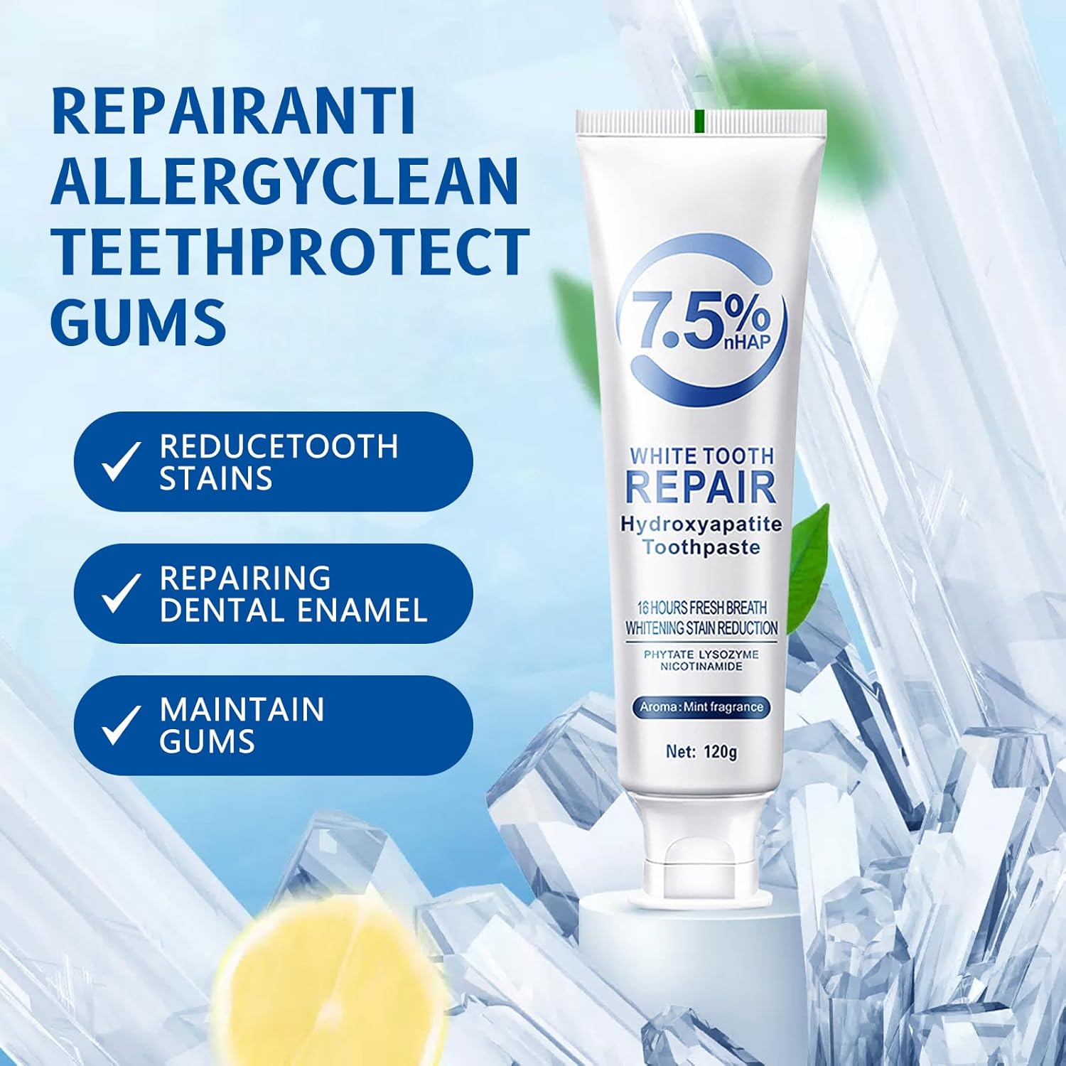 1/2 adet Hidroksapatit Diş Mac - Hydroxyapatite Toothpaste incelemesi ve fiyatı