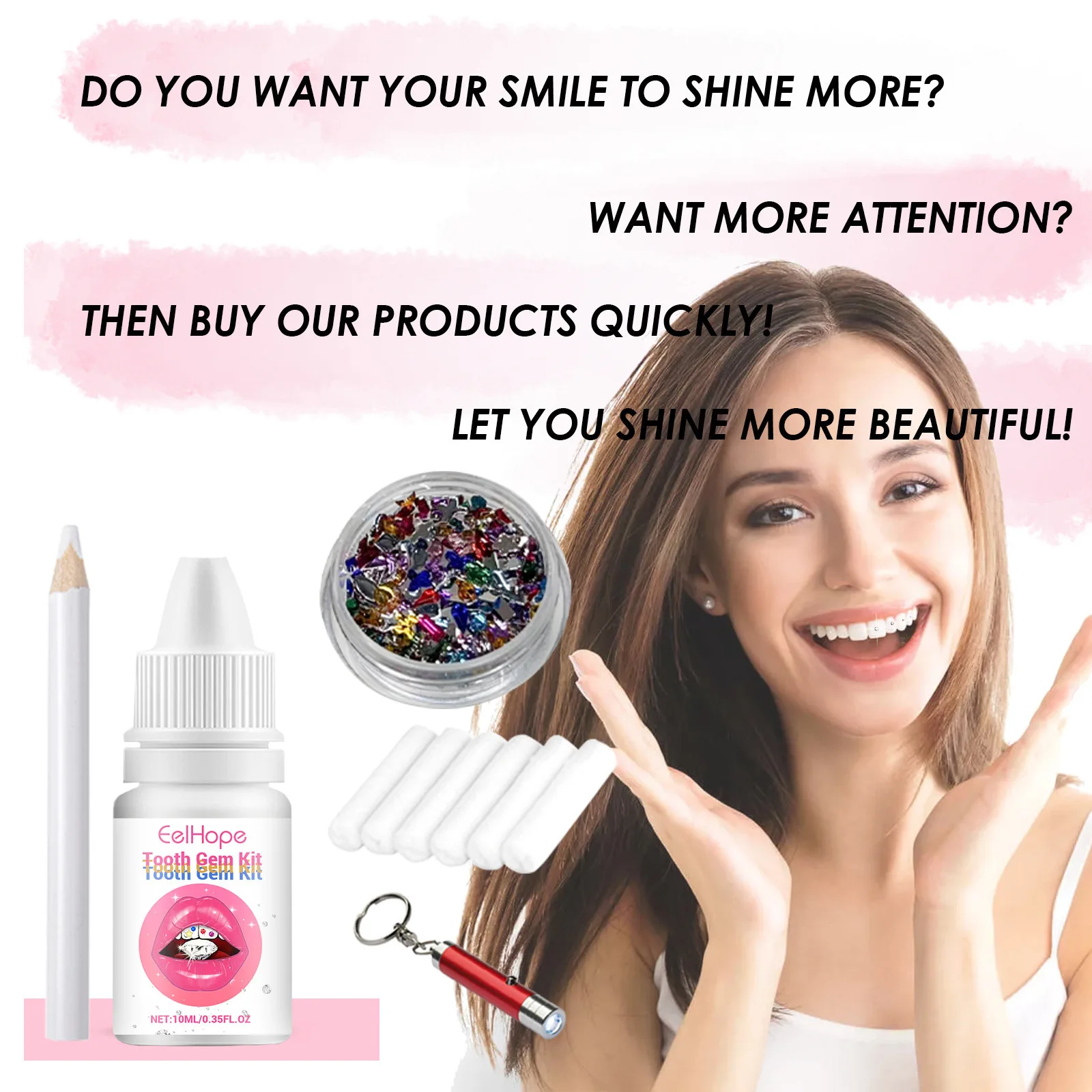 Diş Takı Seti Kendin Yap Şeffa - Teeth Whitening Usa incelemesi ve fiyatı