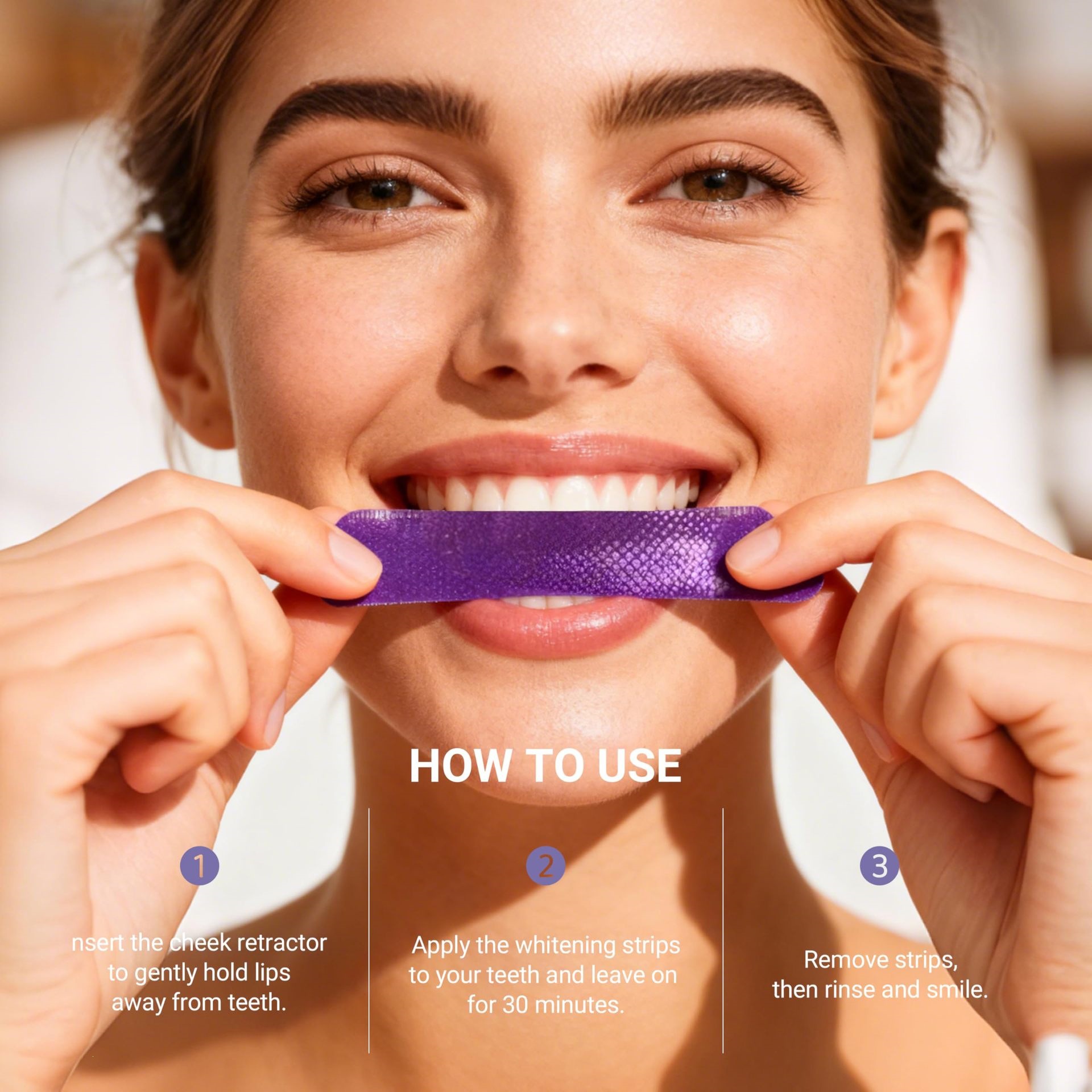 Mor Diş Beyazlatma Bantları 14 - Teeth Whitening Strips Permanent incelemesi ve fiyatı