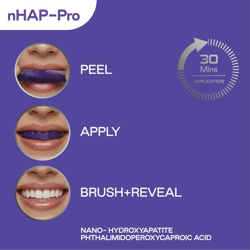 Mor Diş Beyazlatma Bantları 14 - Teeth Whitening Strips Permanent incelemesi ve fiyatı