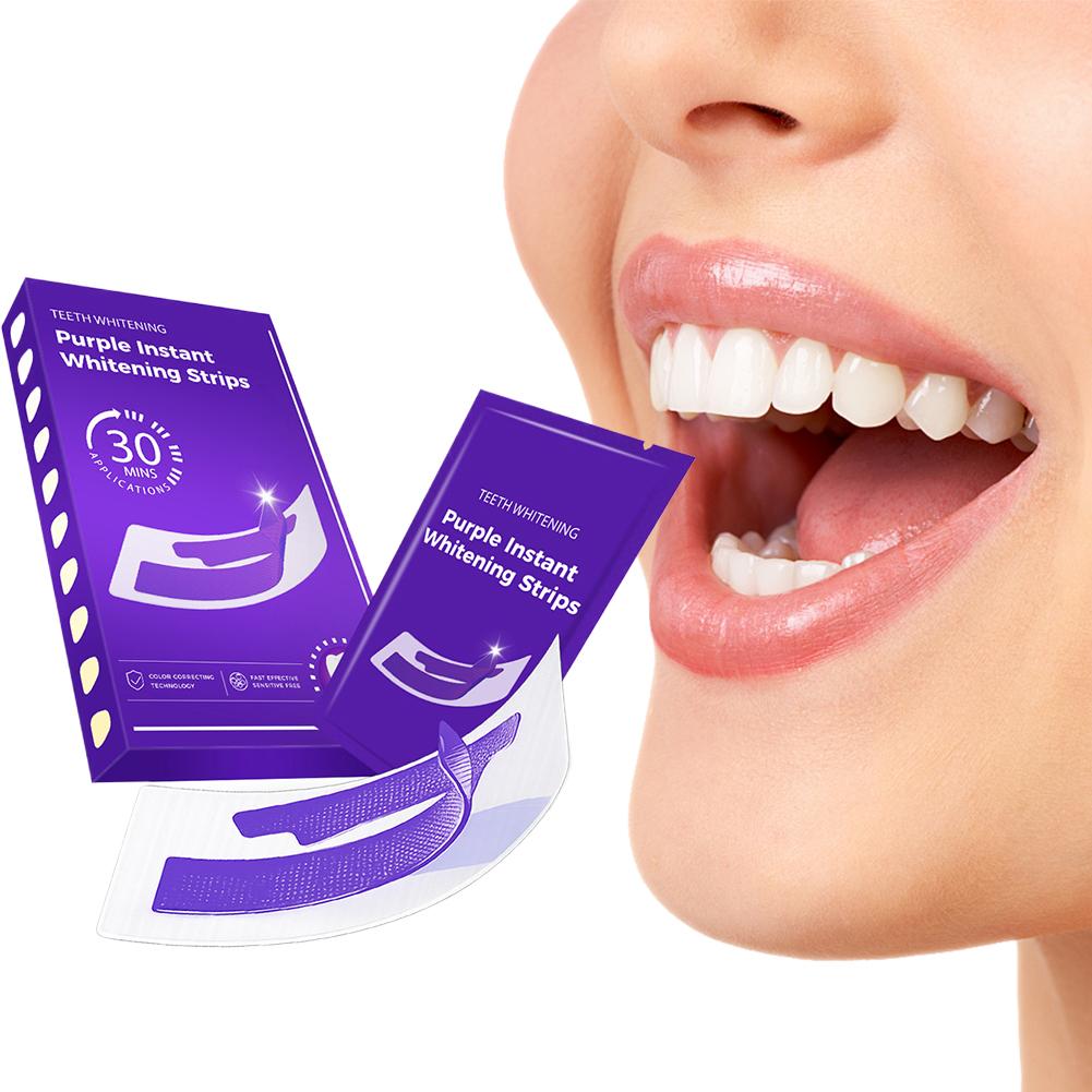 42 Çift Mor Diş Beyazlatma Şer - Teeth Whitening Strips Permanent incelemesi ve fiyatı