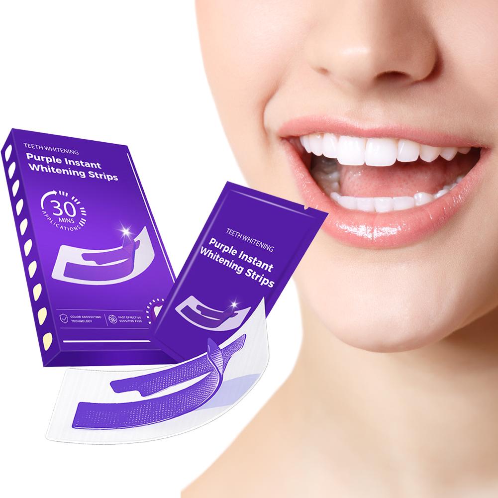 42 Çift Mor Diş Beyazlatma Şer - Teeth Whitening Strips Permanent incelemesi ve fiyatı